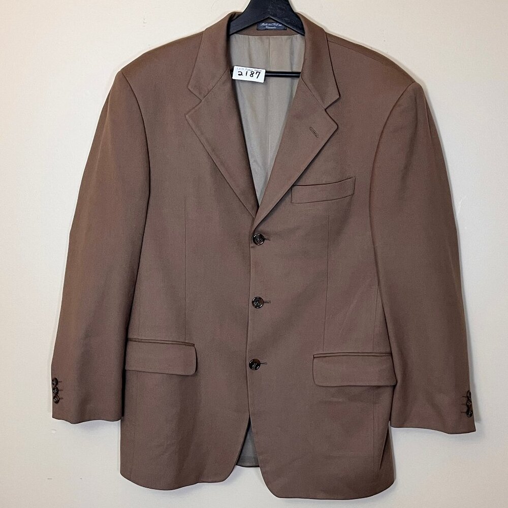 Loro Piana 100% Cashmere Sport Coat Blazer Jacket - Men's Size 42R - Brown
